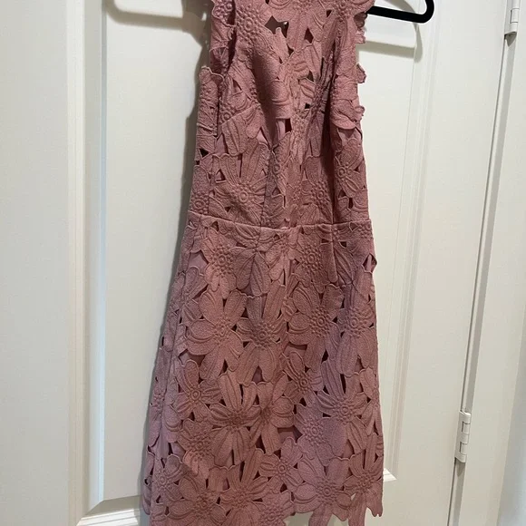 SAYLOR x Free People FP Jessa Pink Lace Mini Dress - Picture 5 of 9